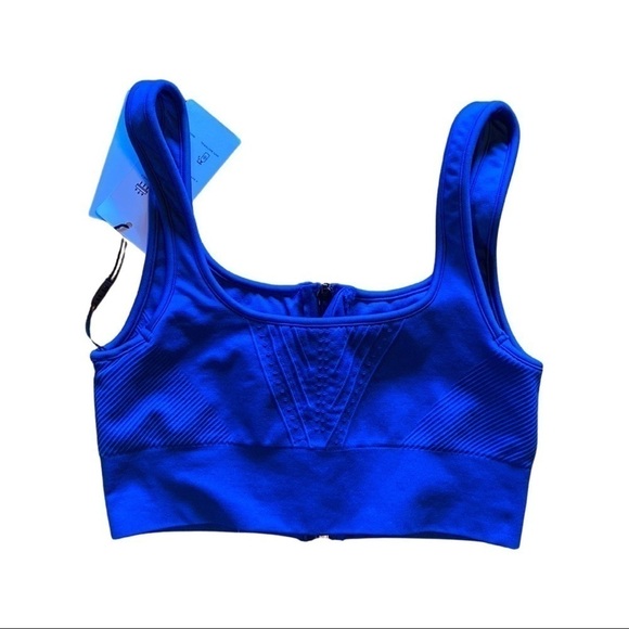 Reiss Lana Blue High Stretch Sports Bralette Size XS - Picture 7 of 8